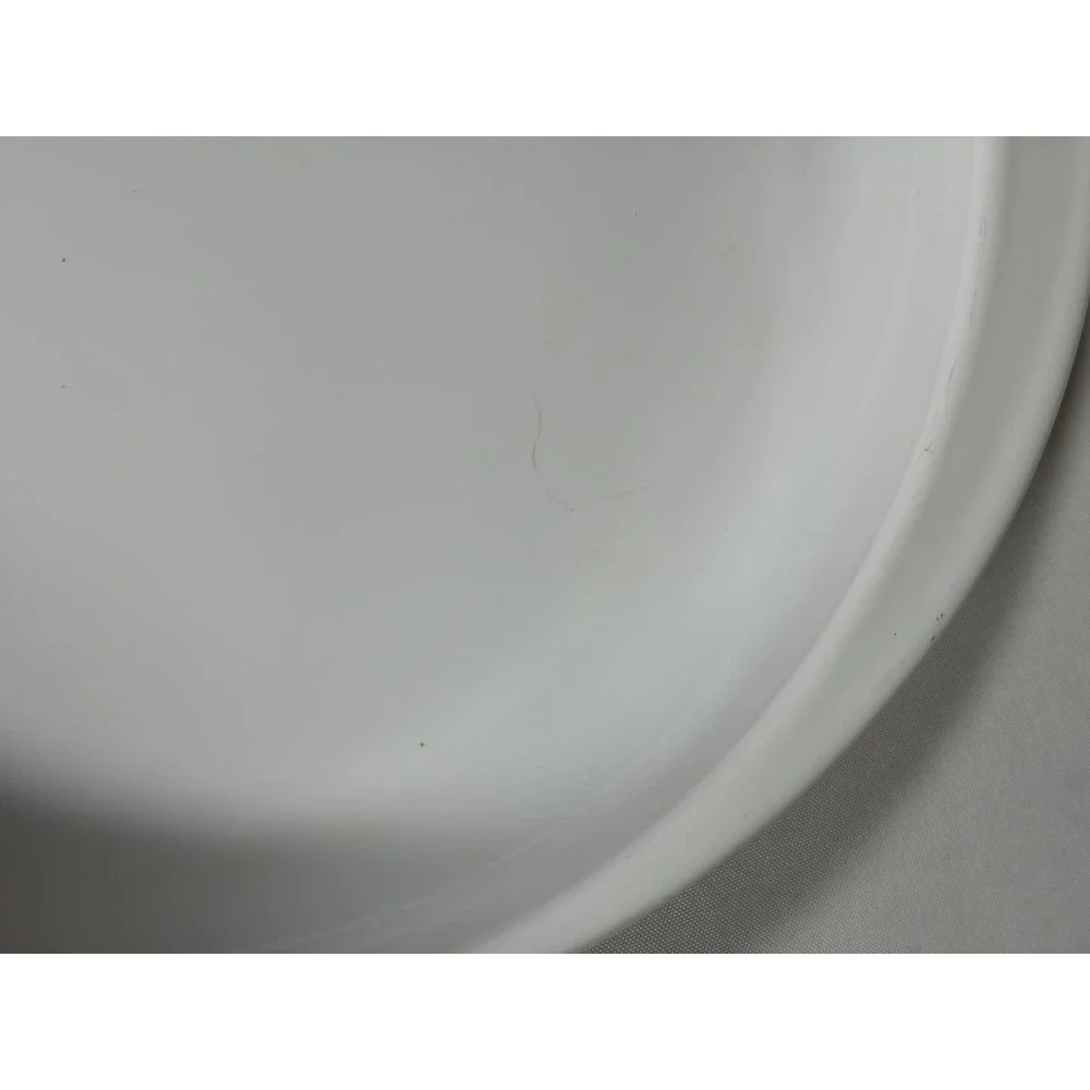 Vintage CorningWare Microwave Browning Dish 4784 White Pyroceram Base Only USA